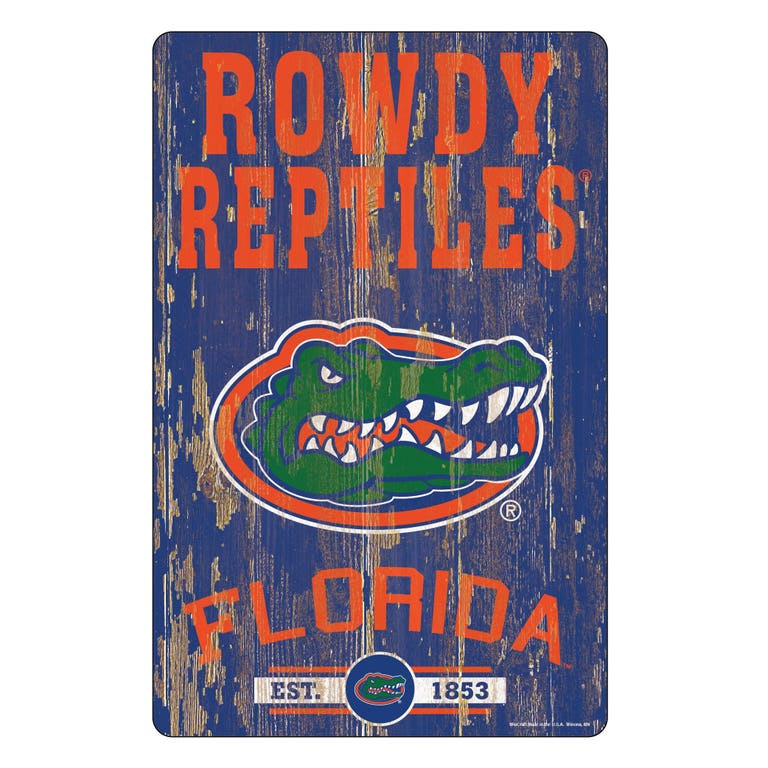 Florida Gators Wood Slogan Sign 11x17"