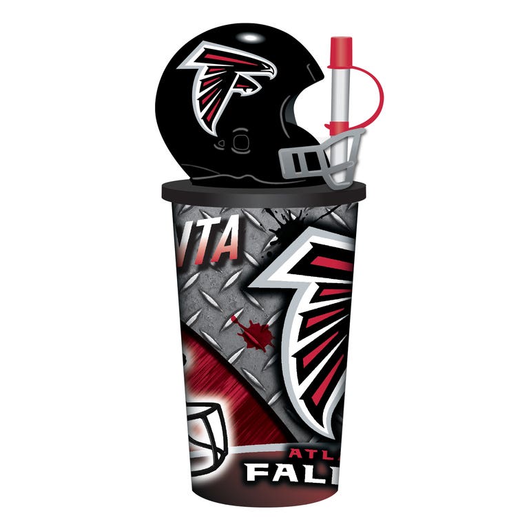 Atlanta Falcons Helmet Cup with Straw 32oz