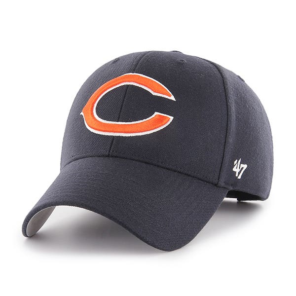Chicago Bears Navy '47Brand MVP Adjustable Hat