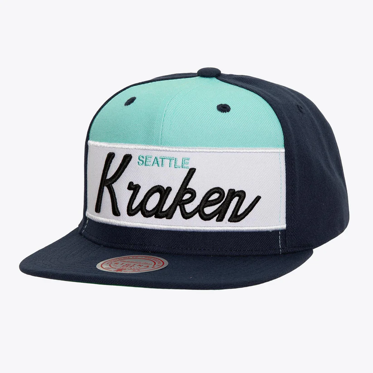 Seattle Kraken Retro Sport Mitchell and Ness Snapback Hat