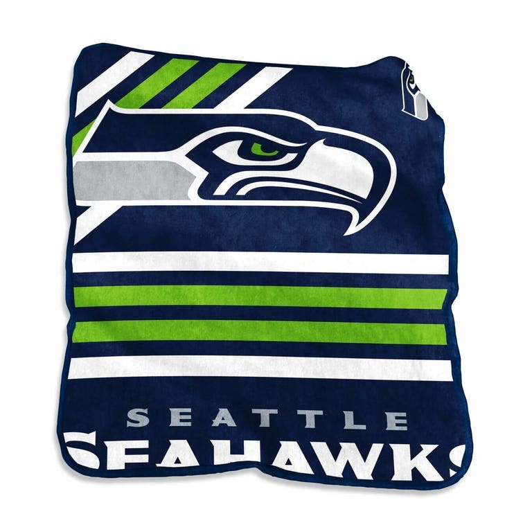 Seattle Seahawks Team Stripe Raschel Throw Blanket 50x60"