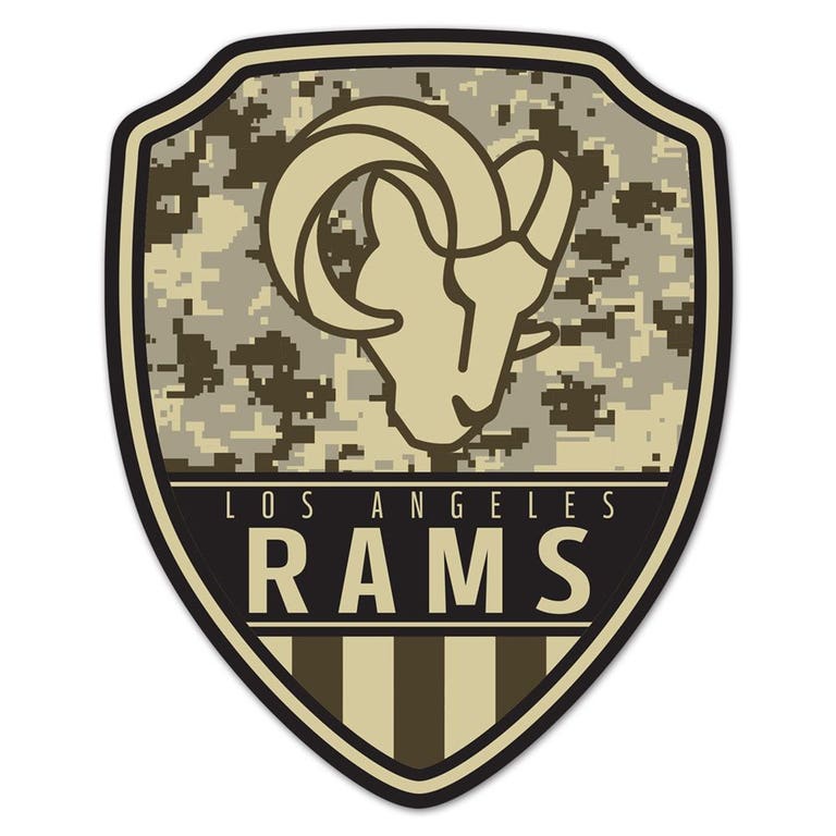 Los Angeles Rams Wood Shield Shaped Sign - 11x14"