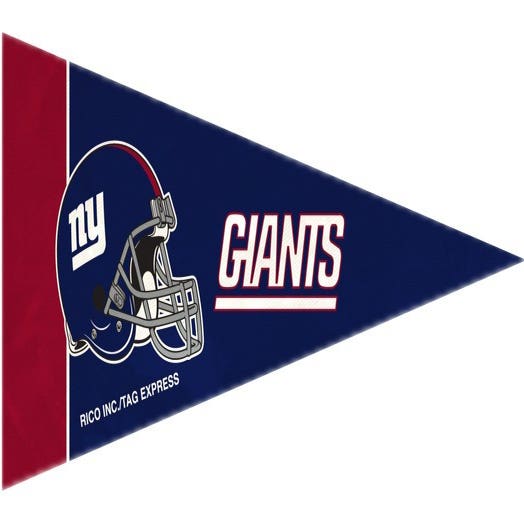 New York Giants 8 Piece Mini Pennants Set
