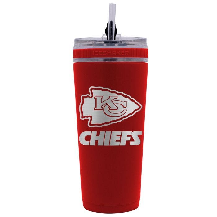 Kansas City Chiefs Stainless Flex Steel Ice Shaker 26oz