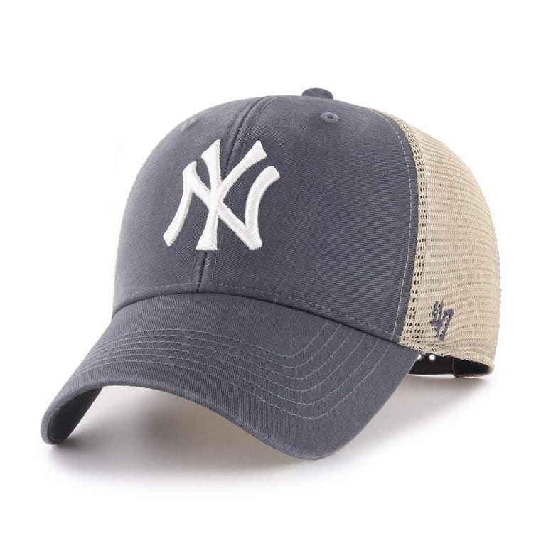 New York Yankees Vintage Navy Flagship '47Brand MVP Snapback Hat