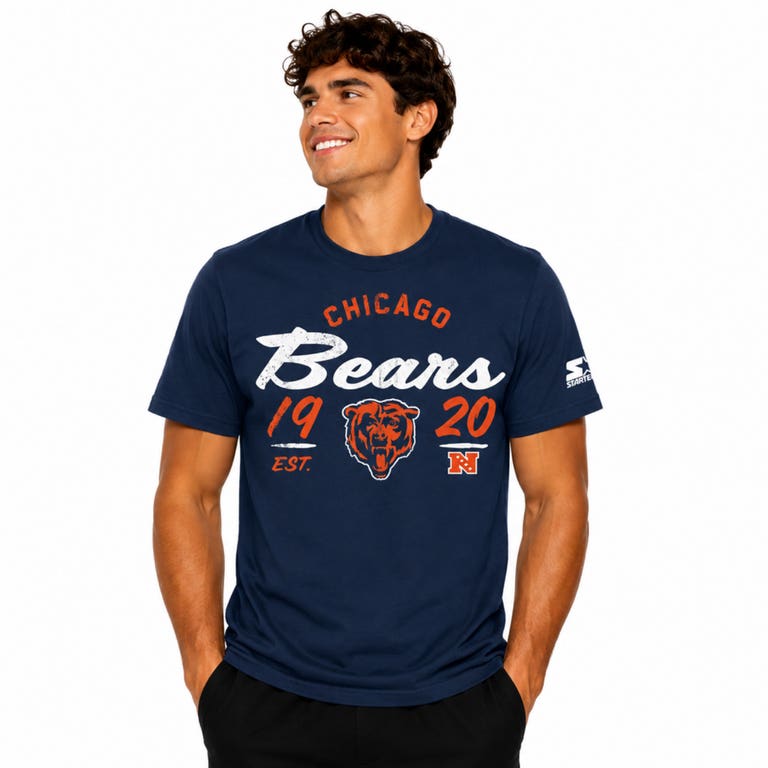 Chicago Bears Navy Starter Heritage Shirt