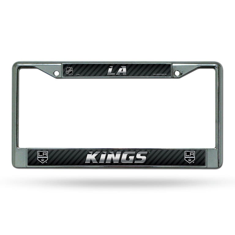 Los Angeles Kings Chrome License Plate Frame with Black Plates