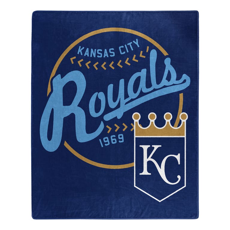 Kansas City Royals Moonshot Design Raschel Blanket