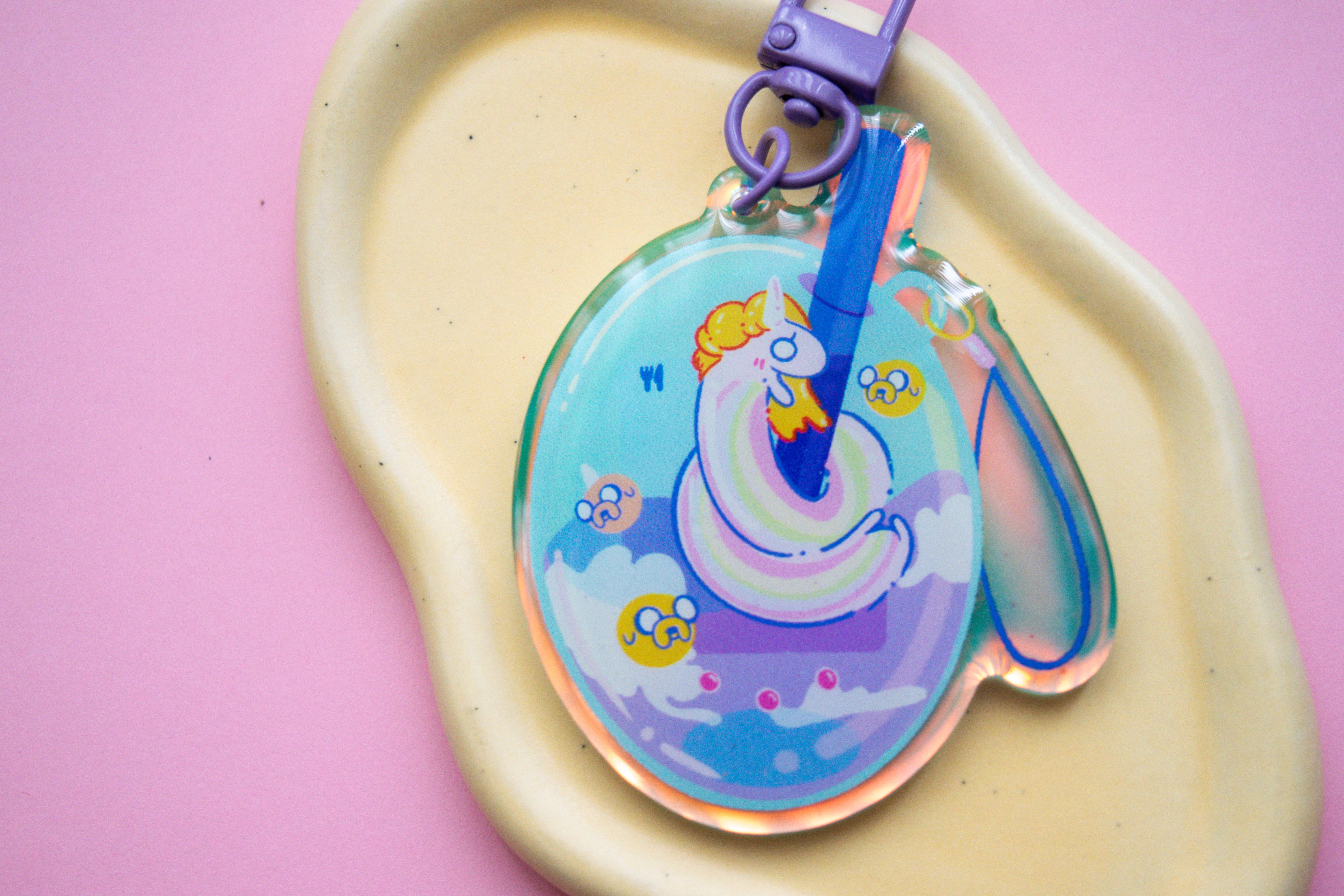 Lady Rainicorn Keychain