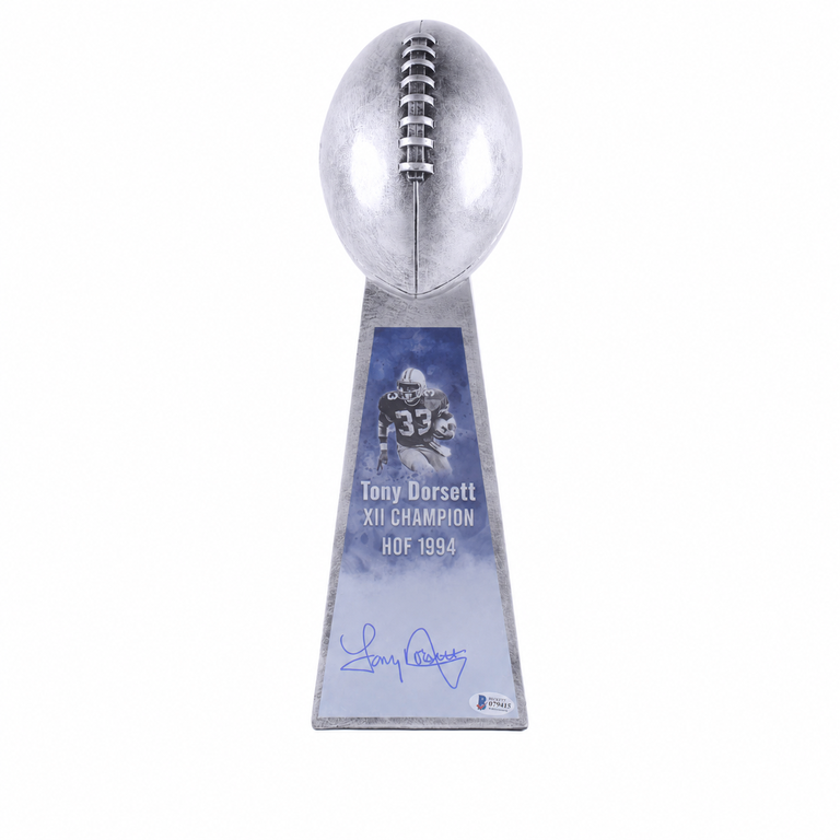 Dallas Cowboys Tony Dorsett Signed Lombardi Trophy
