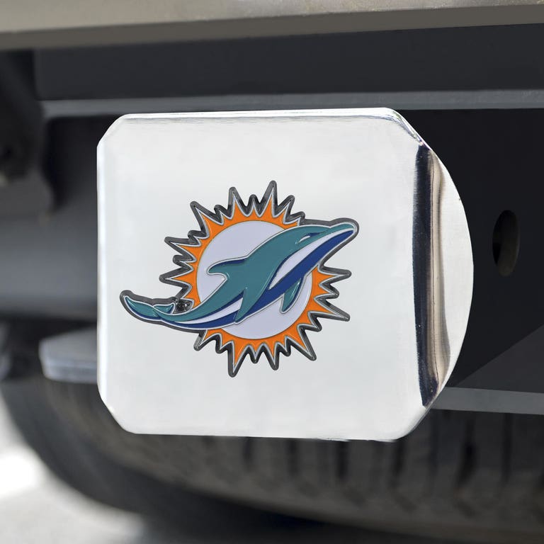 Miami Dolphins Chrome Hitch Cover