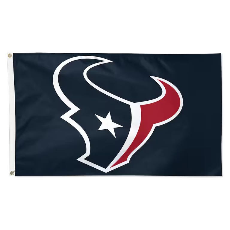 Houston Texans Navy Primary Logo Flag 3x5'