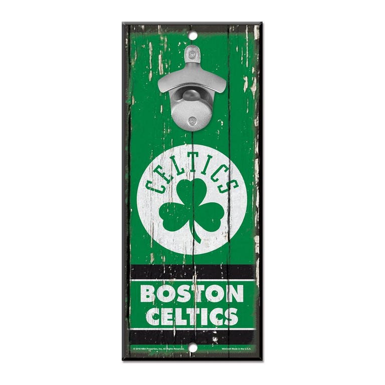Boston Celtics Wood Bottle Opener 5x11"