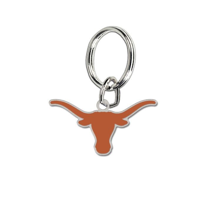 Texas Longhorns Cloisonne Metal Keychain