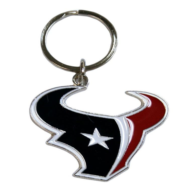 Houston Texans Chrome Cut Logo Keychain