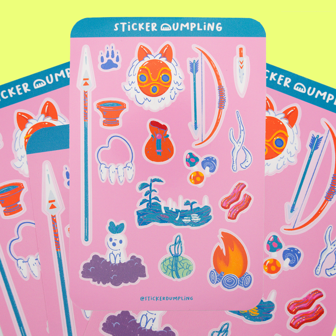 Princess Survival Camp Sticker Sheet