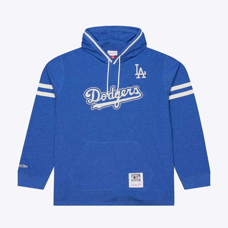 Los Angeles Dodgers Gameday Classic Mitchell and Ness Hooded Long Sleeve Shirt