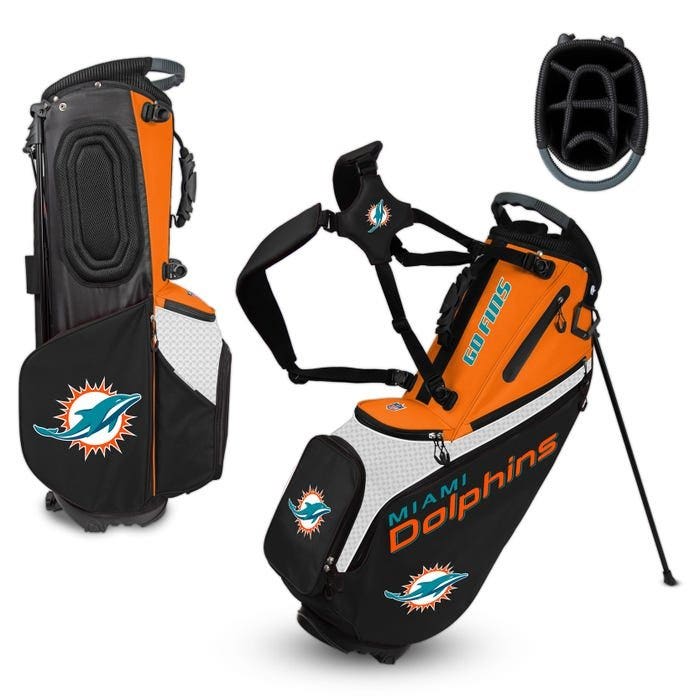 Miami Dolphins Hybrid Back Nine Carry Golf Bag
