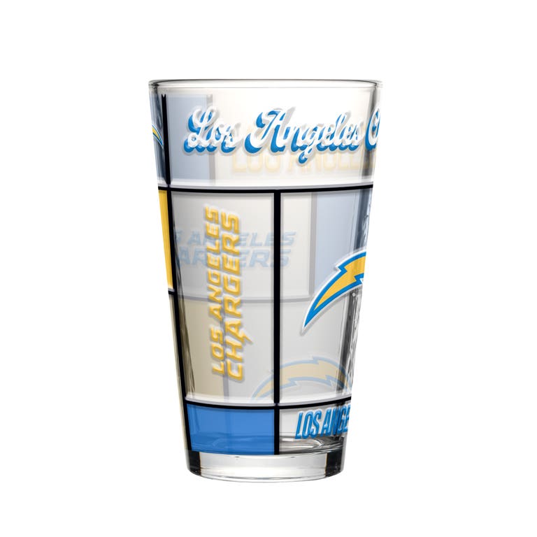 Los Angeles Chargers Boxed Quilted Stained Pint Glass 16oz