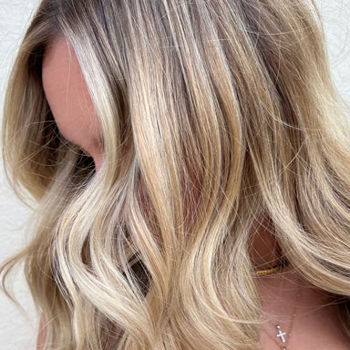 Custom color service with haircut + style