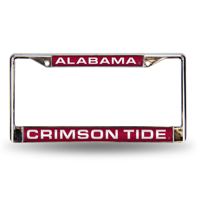 Alabama Crimson Tide Laser Chrome License Plate Frame