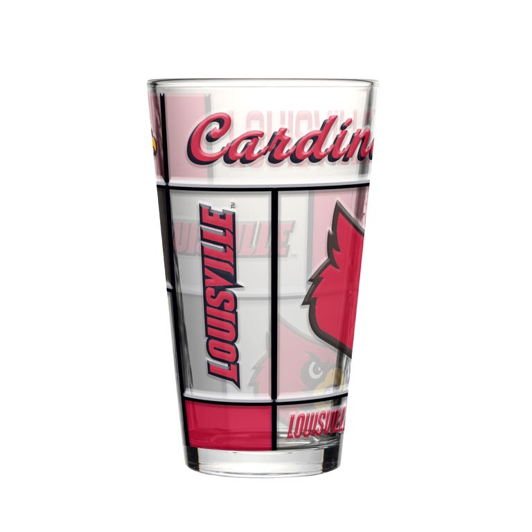 Louisville Cardinals Boxed Quilted Stained Pint Glass 16oz