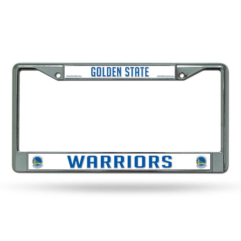 Golden State Warriors Chrome License Plate Frame