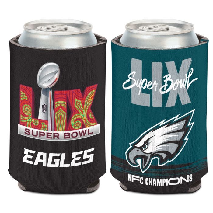 Philadelphia Eagles Super Bowl LIX Trophy Can Cooler