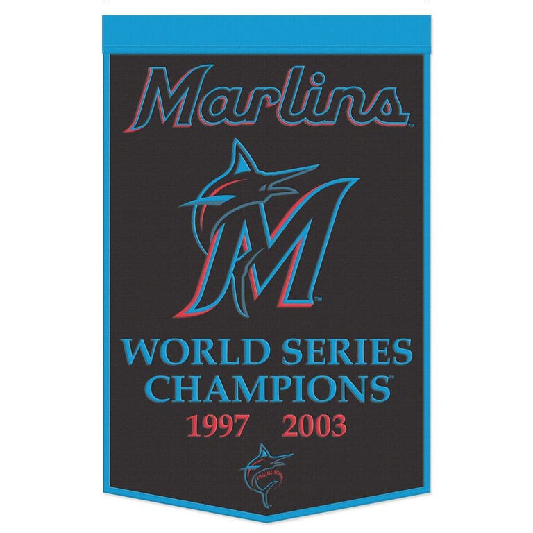Miami Marlins Wool Dynasty Championship Banner 24x38"