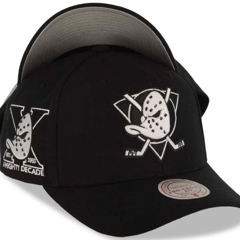 Anaheim Ducks Panda Mitchell and Ness Pro Crown Snapback Hat