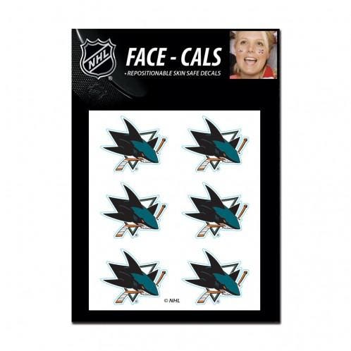 San Jose Sharks Face Cals Tattoos