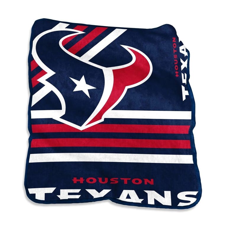Houston Texans Team Stripe Raschel Throw Blanket 50x60"