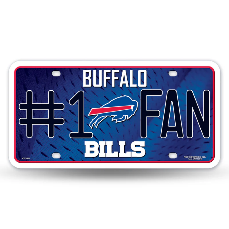 Buffalo Bills #1 Fan License Plate