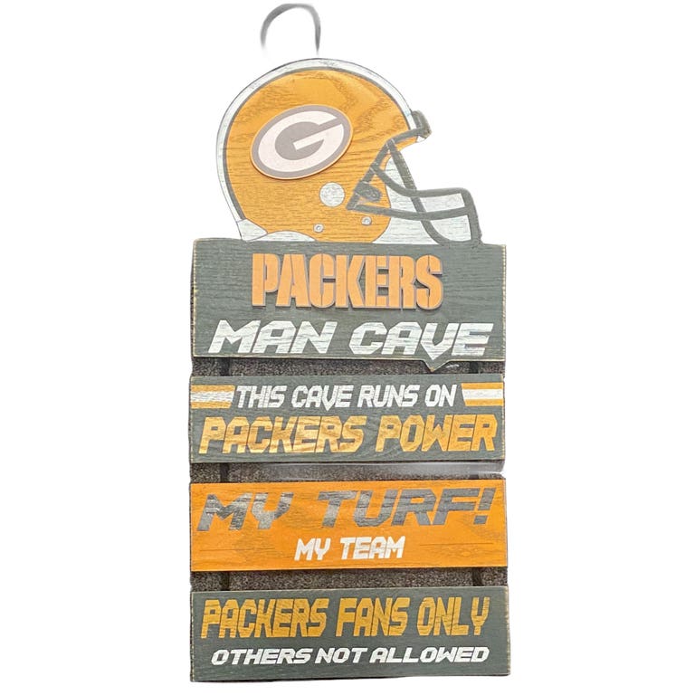 Green Bay Packers Tiered Wood Sign
