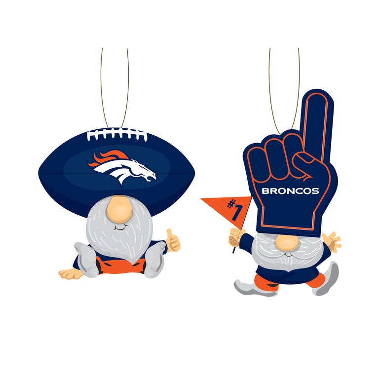 Denver Broncos #1 Fan Santa Ornament