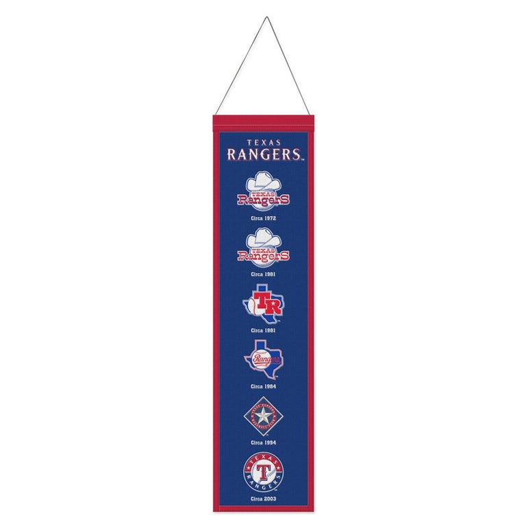 Texas Rangers Wool Evolution Banner 8x32"
