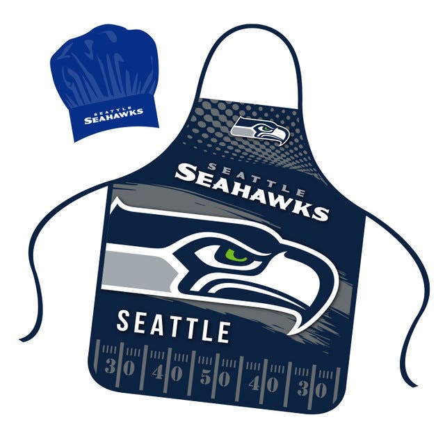 Seattle Seahawks Mojo Chef Apron and Hat Set