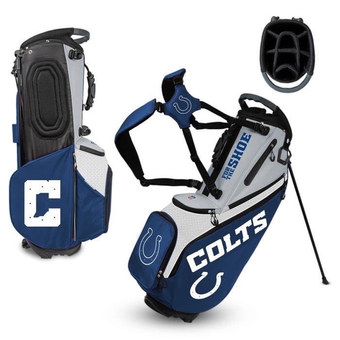 Indianapolis Colts Hybrid Back Nine Carry Golf Bag
