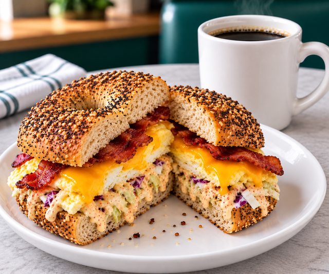 Breakfast Bagel & Coffee