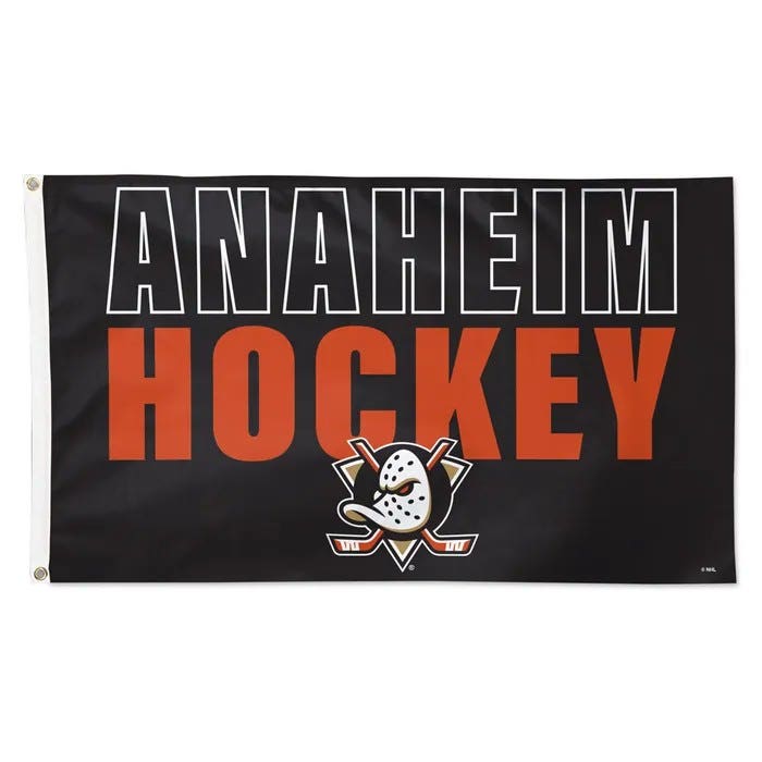 Anaheim Ducks Deluxe Black City Edition Flag 3x5'