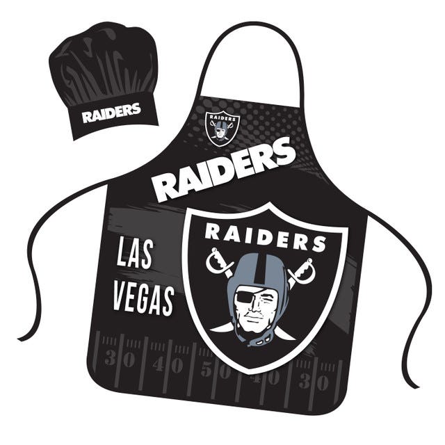 Las Vegas Raiders Mojo Chef Hat and Apron Set