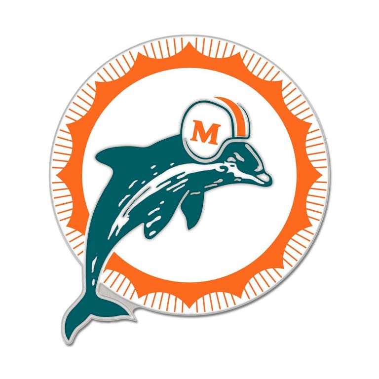 Miami Dolphins Retro Collectors Pin