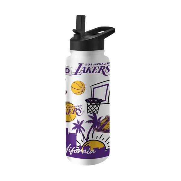 Los Angeles Lakers Native Quencher Stainless Steel Bottle 34oz