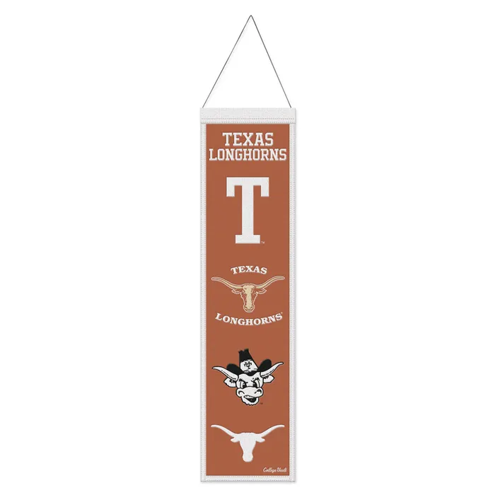 Texas Longhorns Wool Evolution Banner 8x32"