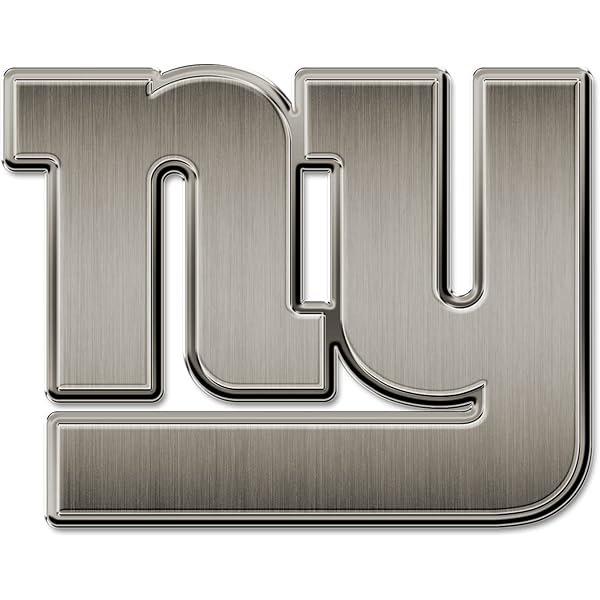 New York Giants Silver Auto Emblem