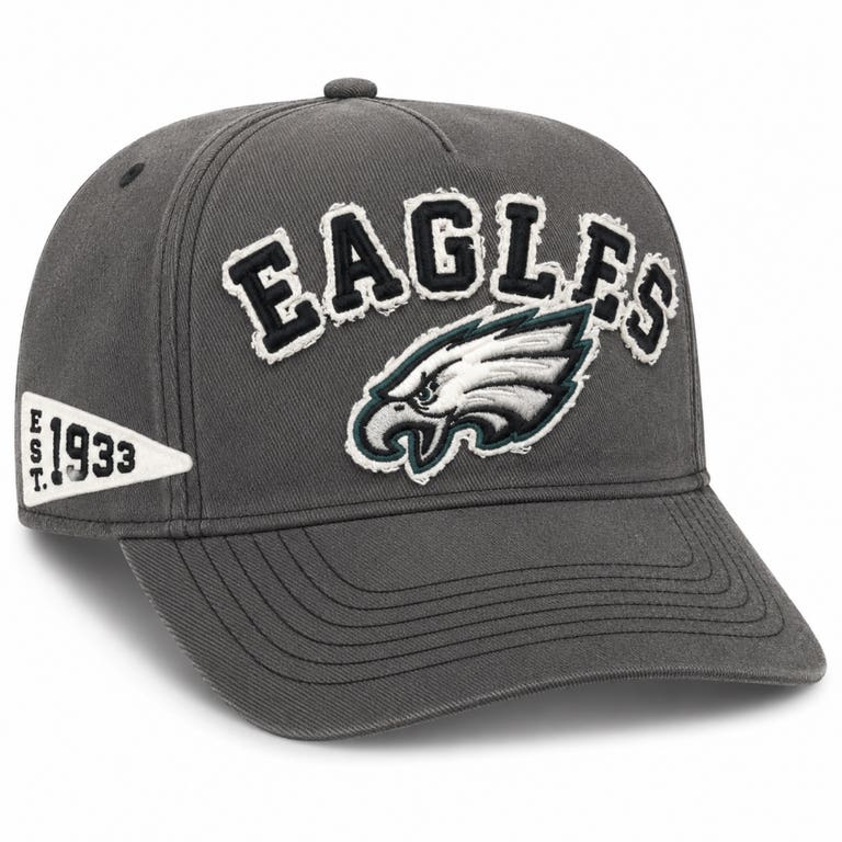 Philadelphia Eagles Coal '47Brand Calderwood Hitch Snapback Hat