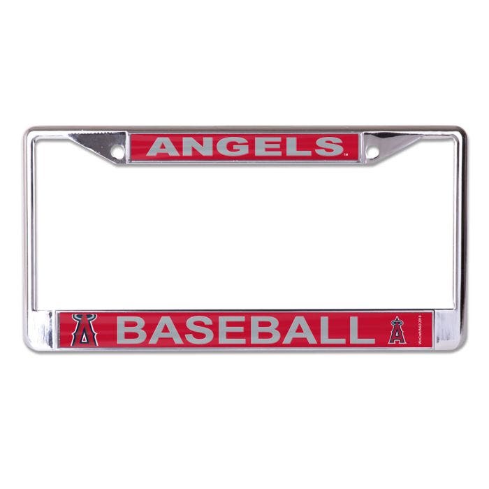 Los Angeles Angels Mega Chrome License Plate Frame with Acrylic Insert
