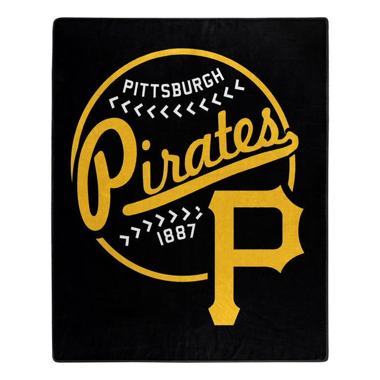 Pittsburgh Pirates Moonshot Design Raschel Blanket