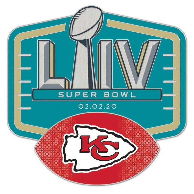 Kansas City Chiefs Super Bowl LIV Trading Pin