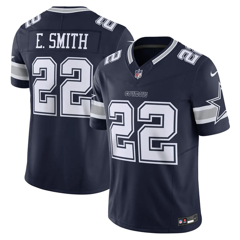 Dallas Cowboys Emmitt Smith #22 Navy Blue Nike Vapor Limited F.U.S.E Jersey